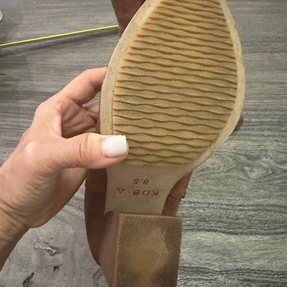 Kelsi Dagger Tan Heeled Boots - Picture 11 of 11